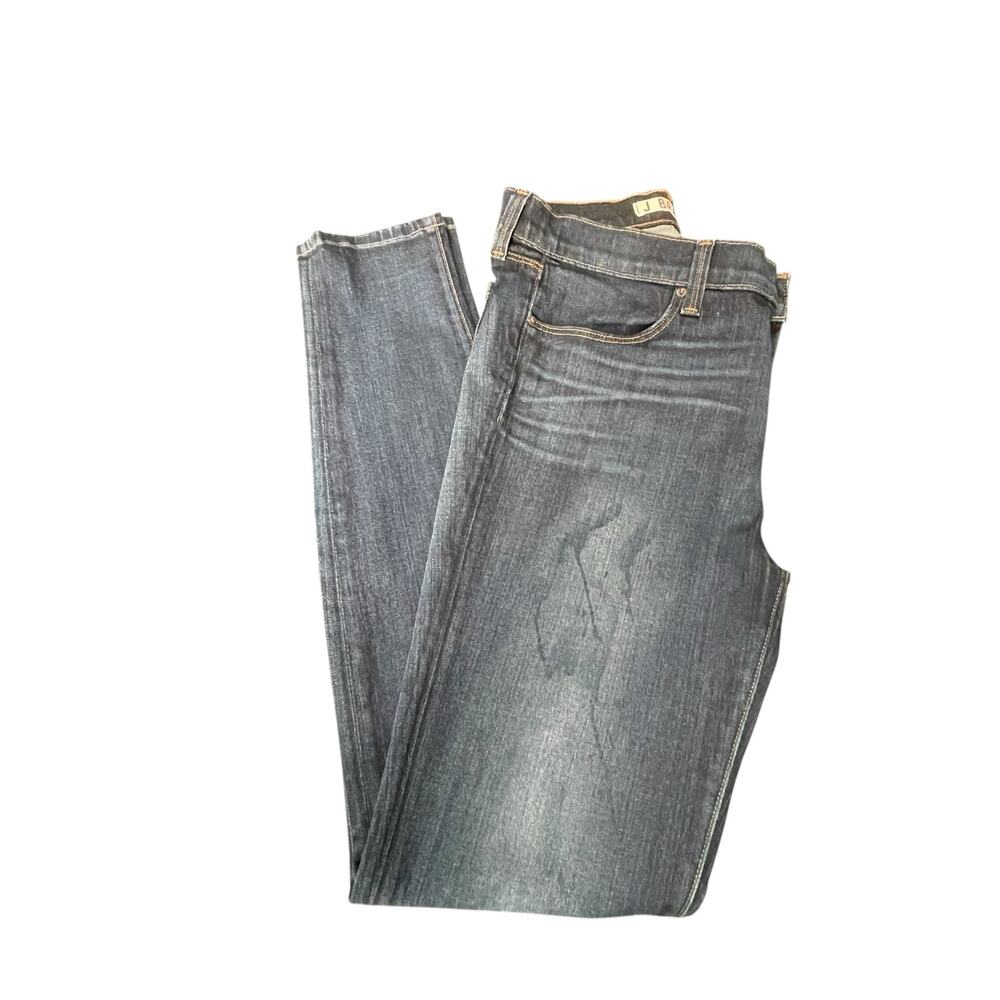 J Brand Super Skinny Jeans 29 Warwick Dark Wash Made USA Distressed Stretch